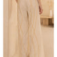 Cotton Wide Leg Bottom w/ Fray Detailing