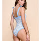 Shoulder Ribbon One Piece Bathing Suit
