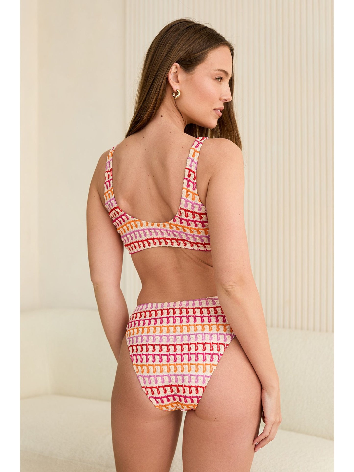 Scoop Neck Crochet Bikini Top