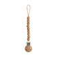 Silicone Pacifier Clip - Faux Wood