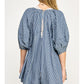 Orion Striped Puff Sleeve Romper