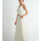 Lila Floral Lace Trim Skirt