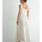 Lila Floral Lace Trim Skirt
