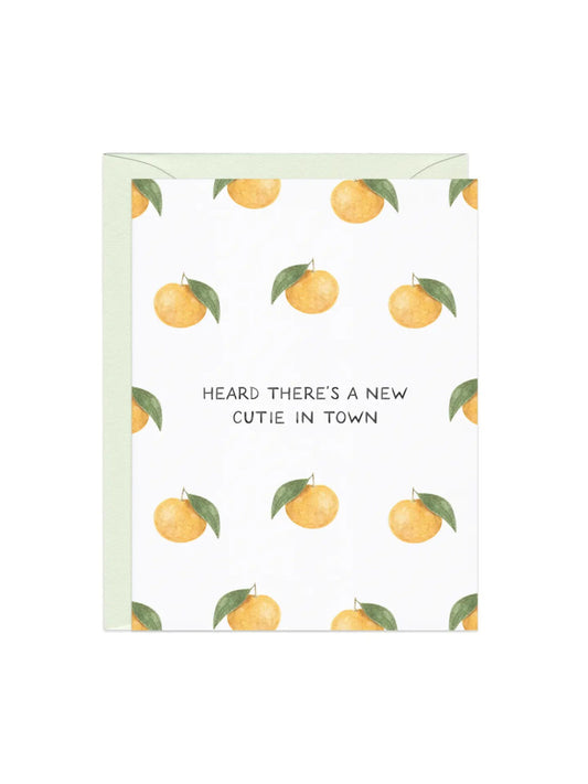 New Cutie In Town Card