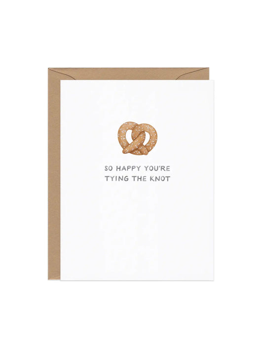 Tying The Knot Pretzel Card