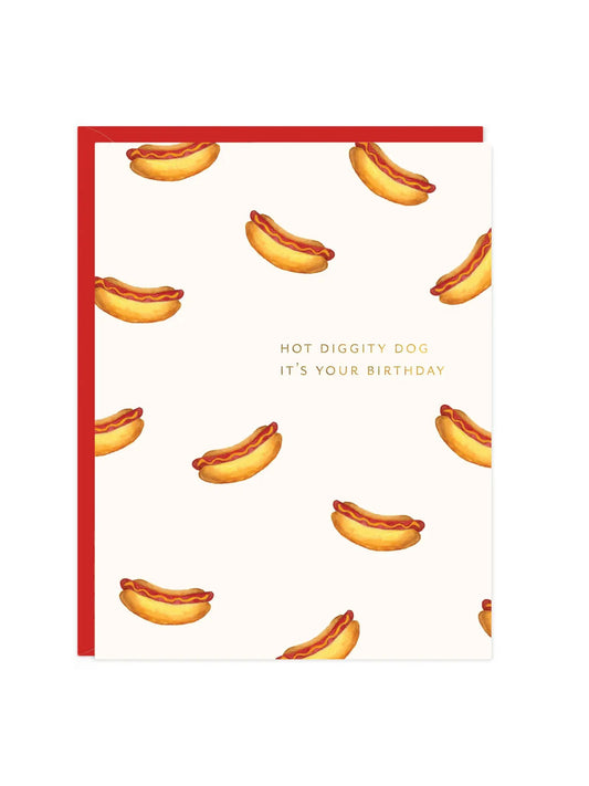 Hot Dog Birthday Card