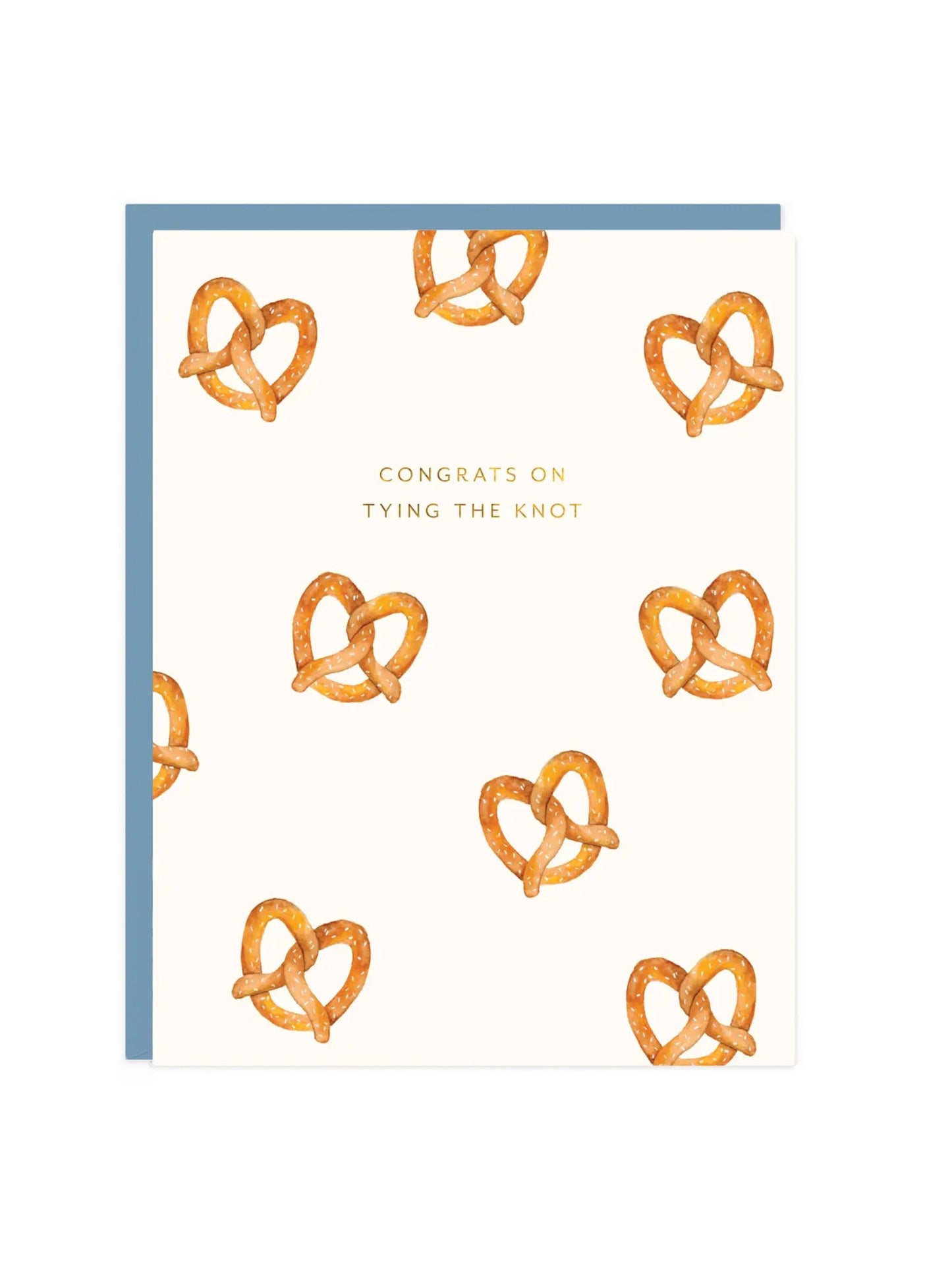 Pretzel Wedding Card