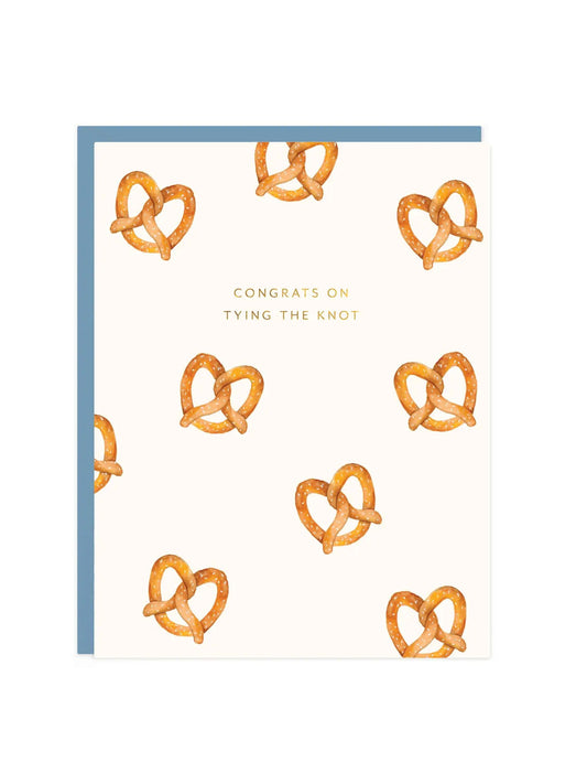 Pretzel Wedding Card