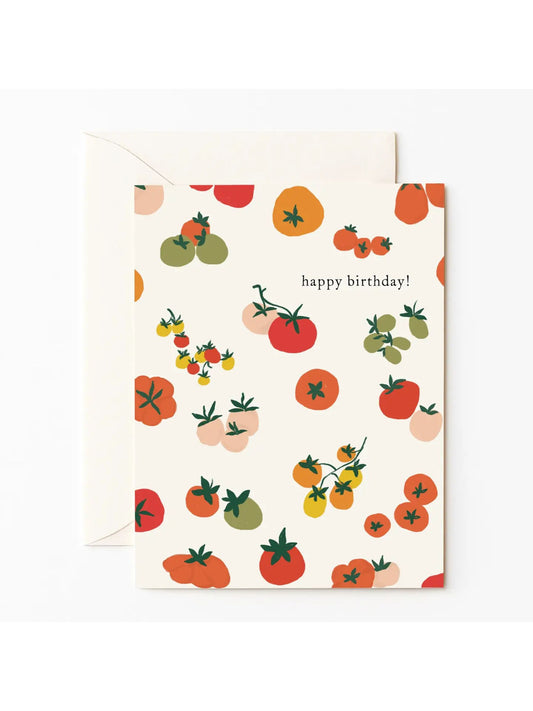 Tomato Happy Birthday Card