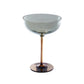 Iridescent Finish Martini Glass
