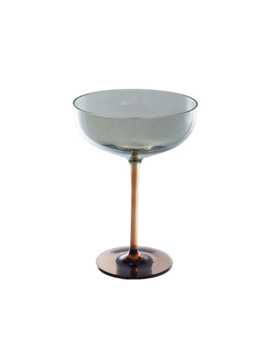 Iridescent Finish Martini Glass