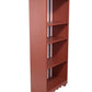 Red Bookshelf w/ Scalloped Base