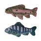 Woven Cotton Tufted Fish Shaped Pillow
