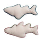 Woven Cotton Tufted Fish Shaped Pillow