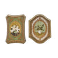 Wall Décor w/ Flowers in Vase, Antique Gold Finish & Multi Color
