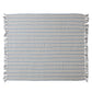 Woven Recycled Cotton Blend Striped Throw w/ Fringe