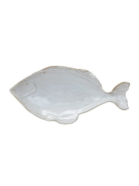 Stoneware Fish Shaped Plate