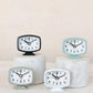 Metal Footed Alarm Clock, 4 Colors (Battery Included)
