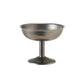 Stainless Steel Footed Coupe Glass/Dish, Brushed Pewter Finish