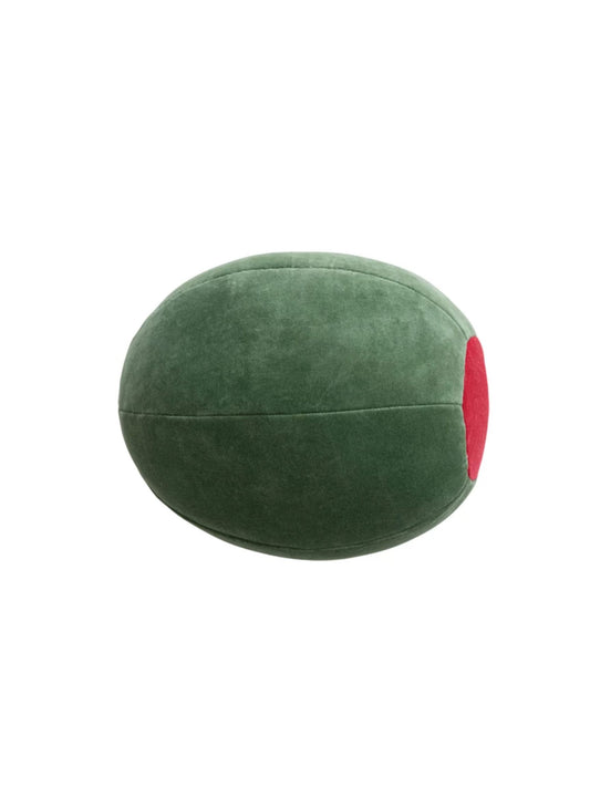 Cotton Velvet Olive Shaped Pillow