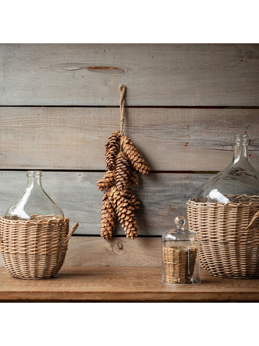 Dried White Pinecone Bunch