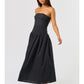 Bella Polka Dot Maxi Dress - Black