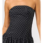 Bella Polka Dot Maxi Dress - Black