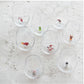 Stemless Wine Glass w/ Holiday Figure Inside