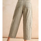 Mini Checker Pattern Barrel Pants
