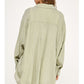 Malibu Gauze Top - Green Stripe