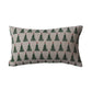 Stonewashed Cotton Tree Printed Lumbar Pillow