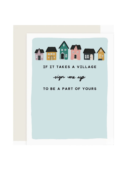 Sign Me Up New Parent Support Card