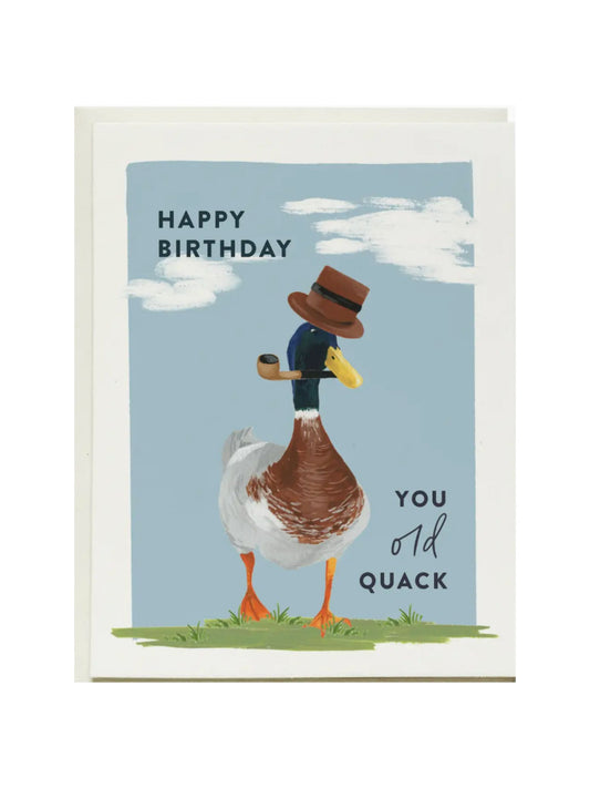 Old Quack Birthday Card