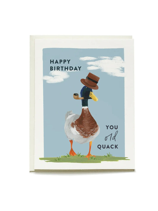 Old Quack Birthday Card