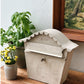 Vintage White Scalloped Edge Mailbox - Pick Up Only