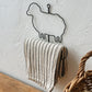 Vintage Metal Sheep Towel Rack