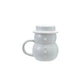 Stoneware Snowman Shaped Mug with Hat Lid