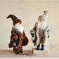 Faux Fur Fabric & Resin Santa w/ Lantern