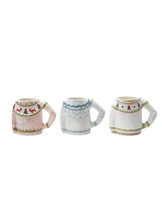 Sweater Shaped Mug, 3 Styles