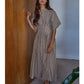 Woven Cotton Gingham Button Down Maxi