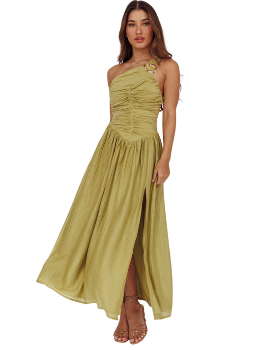One Shoulder Bodice Maxi Dress