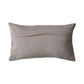 Cotton Embroidered Lumbar Pillow w/ Chambray Back