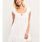 Scoop Neck Smocked Cap Sleeve Tiered Dress