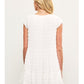 Scoop Neck Smocked Cap Sleeve Tiered Dress