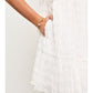 Scoop Neck Smocked Cap Sleeve Tiered Dress