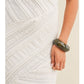 Textured Diagonal Lace Sleeveless Dress
