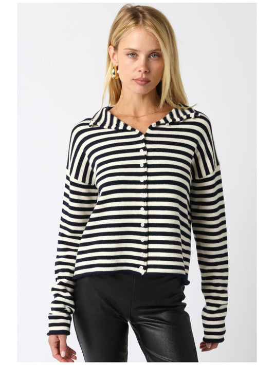 Elina Stripe Knit Top