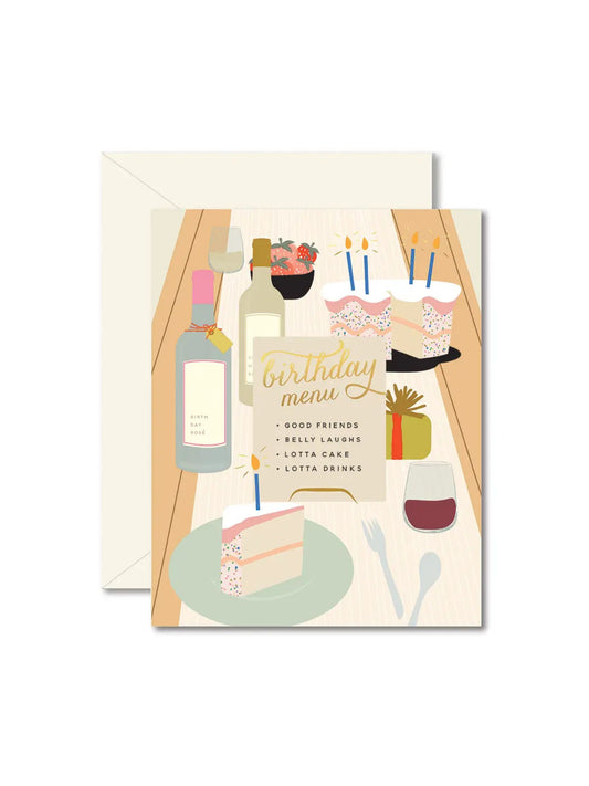 Birthday Tablescape Greeting Card