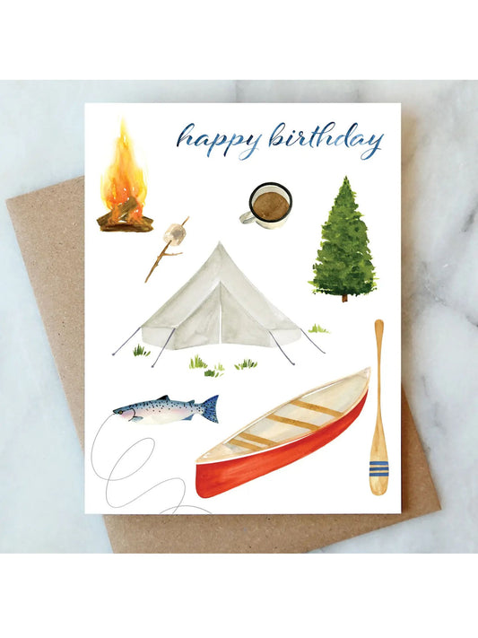 Camping Birthday Card
