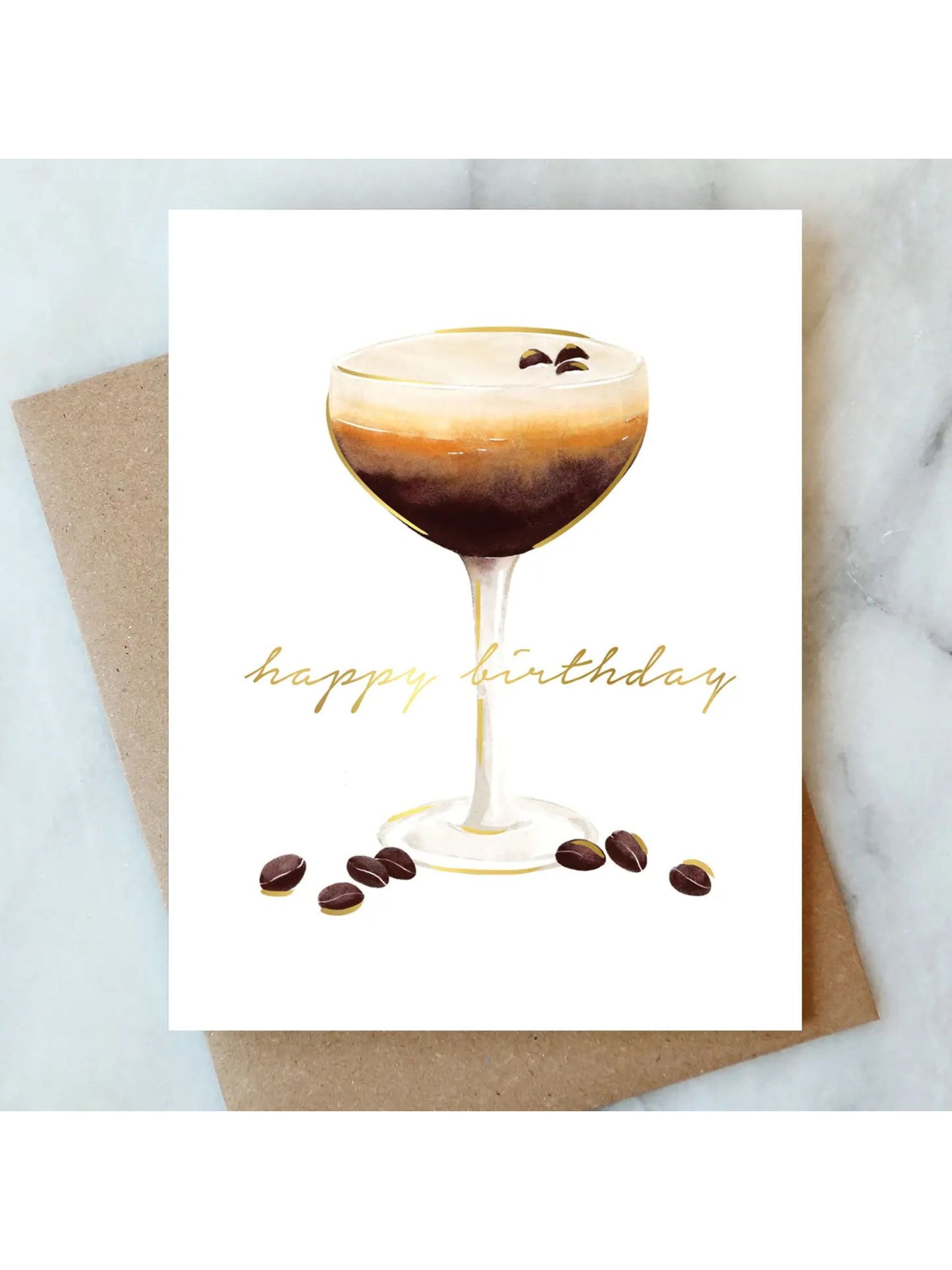Espresso Martini Birthday Greeting Card